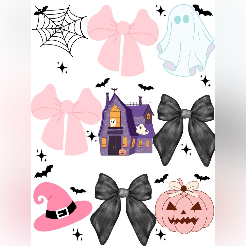 Halloween with Black Bow digital image
